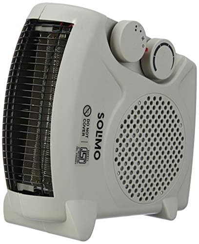 Amazon Brand - Solimo 2000/1000 Watts Room Heater with Adjustable Thermostat (ISI certified, White colour, Ideal for small to medium room/area)