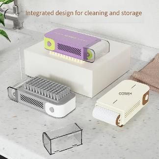 Multifunctional Non-Slip Storage Tool Roller Soap Boxes with Brush Rubbing Foam Box
