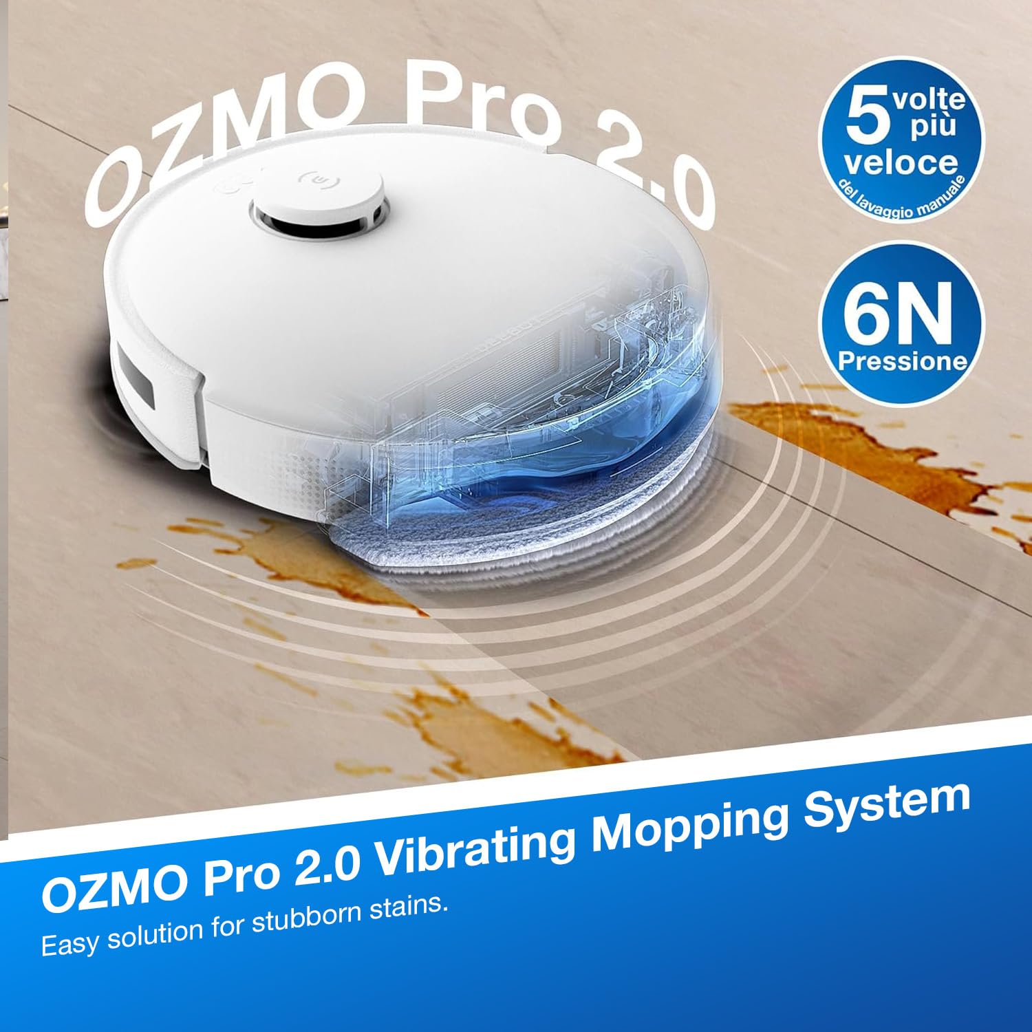 ECOVACS DEEBOT N30 Plus White 2 in 1 Robot Vacuum & Mop, 2025 New Launch, Multi-Cyclone Auto-Empty Station, 10000 Pa Suction, 5200mAh Battery, Covers 3500+sq ft, Zero Tangle 2.0, Advanced TrueMapping