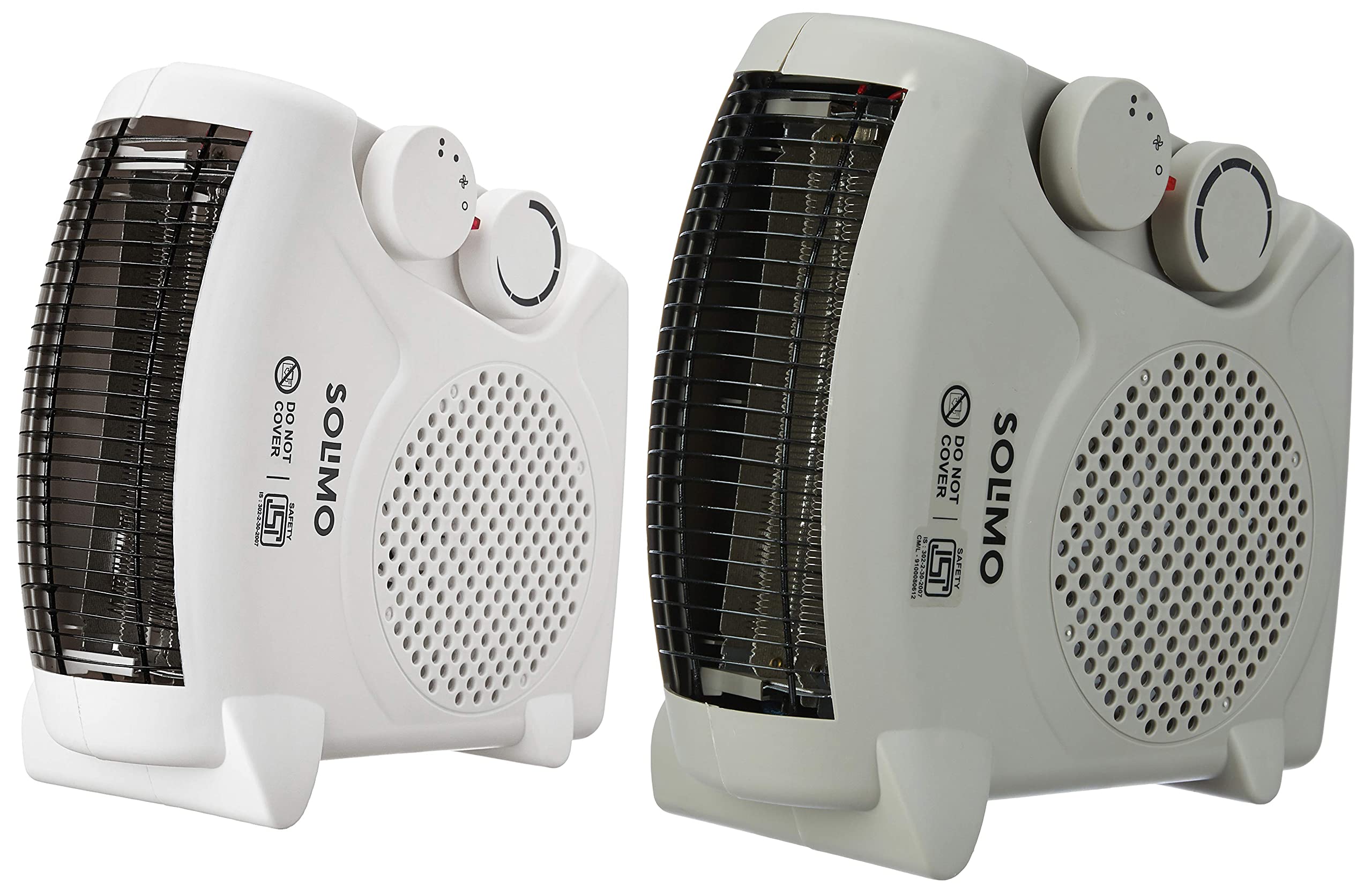 Amazon Brand - Solimo 2000/1000 Watts Room Heater with Adjustable Thermostat (ISI certified, White colour, Ideal for small to medium room/area)