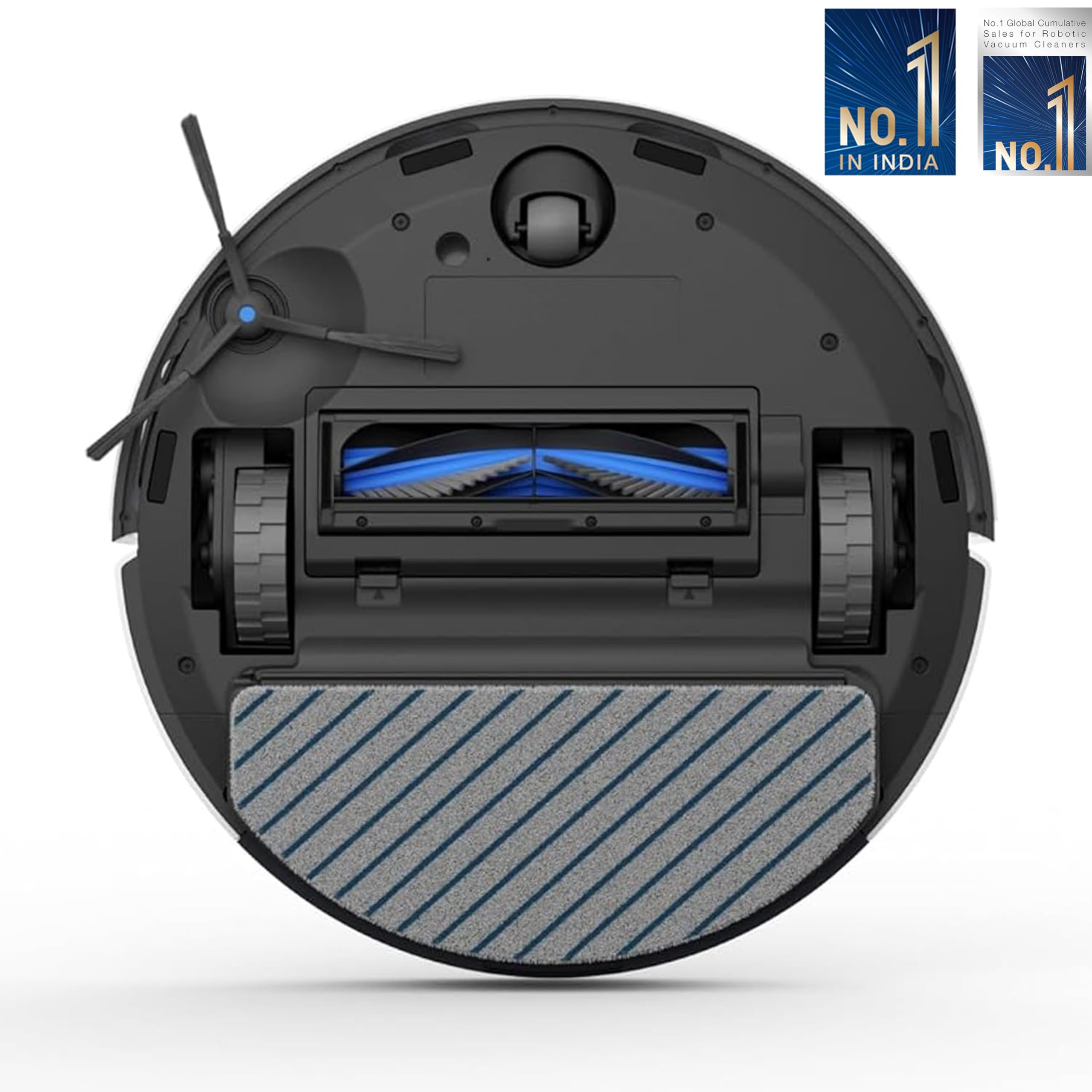 ECOVACS DEEBOT N30 Plus White 2 in 1 Robot Vacuum & Mop, 2025 New Launch, Multi-Cyclone Auto-Empty Station, 10000 Pa Suction, 5200mAh Battery, Covers 3500+sq ft, Zero Tangle 2.0, Advanced TrueMapping