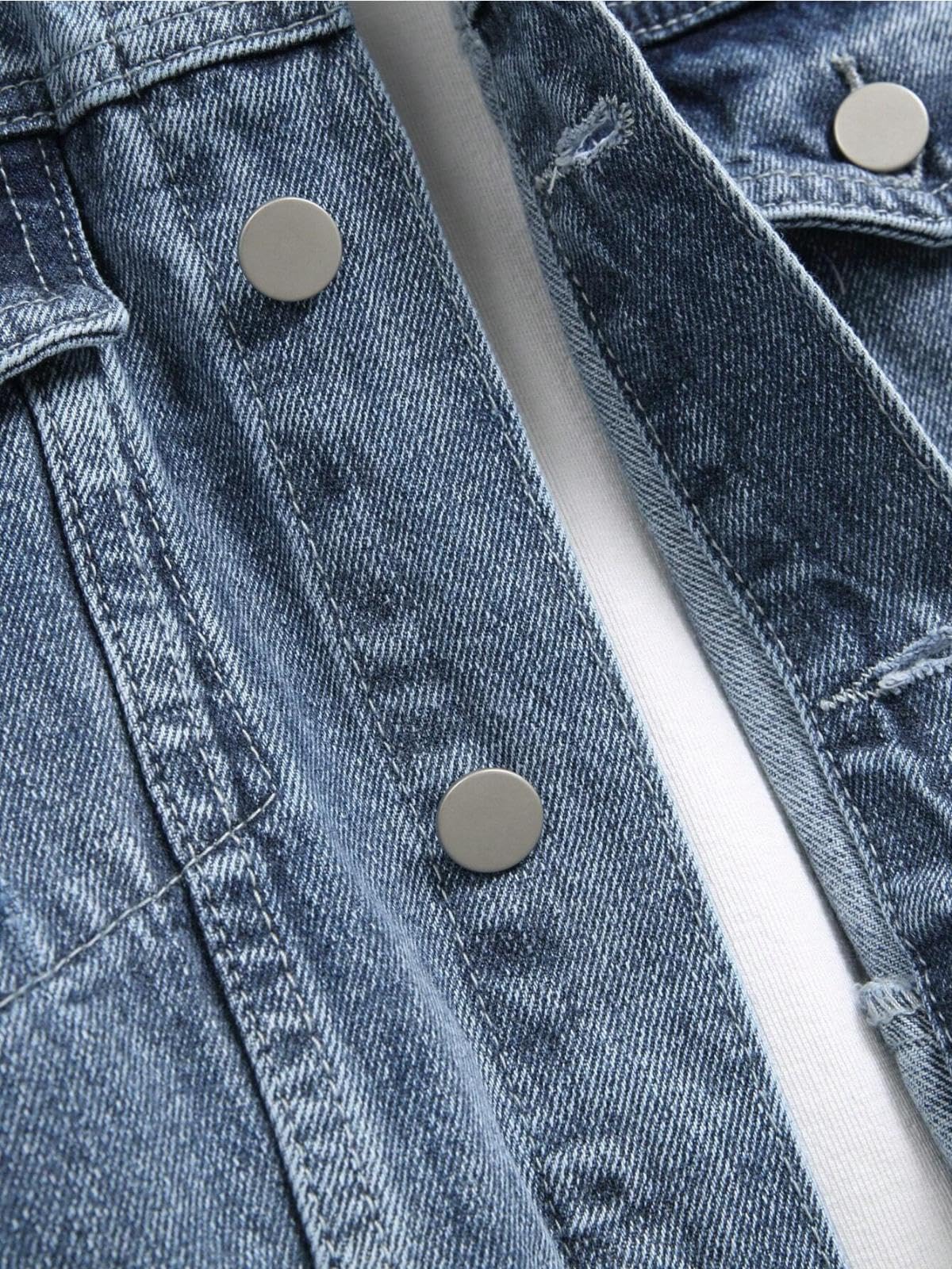 GRECIILOOKS Men’S Denim Jacket | Classic Regular Fit Jeans Jacket For Men | Stylish Branded Jackets For Men – Timeless Casual Wear